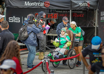 Le duo formé par Marie-Michelle Fortin et Sébastien Roulier fracassent le record Guinness au Marathon de Montréal