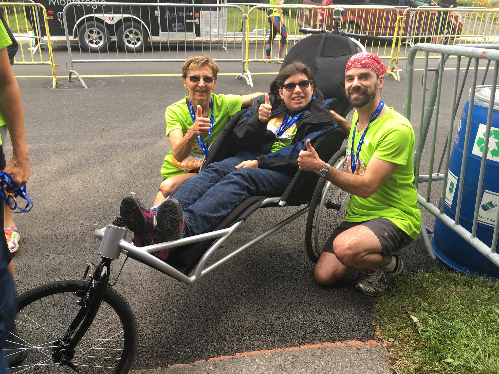 The Gravel-Lavoie duo at the Je Bouge Challenge